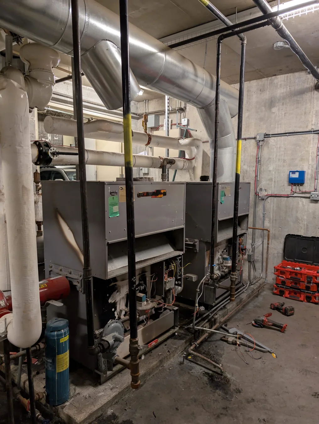 Anonymized commercial boiler room renewal by JRS Corp
